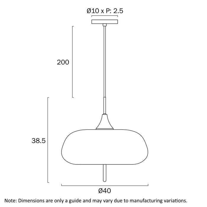 LASIAN: Antique Gold Pendant Light with White Molded Resin Shades (Available in 30cm & 40cm)