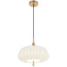 Telbix LASIAN: Antique Gold Pendant Light with White Molded Resin Shades (Available in 30cm & 40cm)