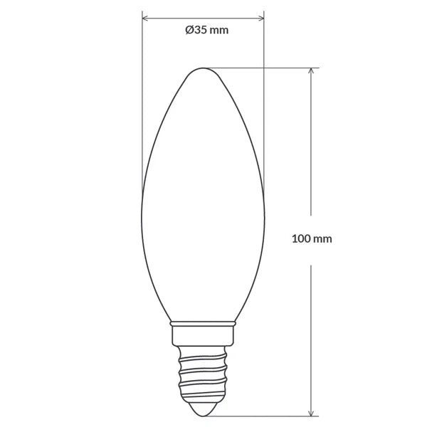 4W Candle Dimmable LED Bulbs 4000K