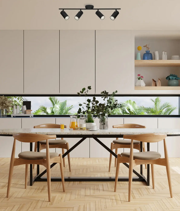 LENGAN: Adjustable Round Base Interior Spot Lights (Available in Black & White | 1 Light, 2 Light, 3 Light & 4 Light)