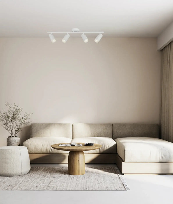 LENGAN: Adjustable Round Base Interior Spot Lights (Available in Black & White | 1 Light, 2 Light, 3 Light & 4 Light)