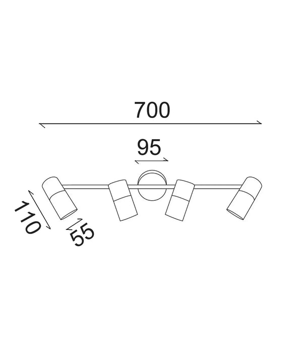 LENGAN: Adjustable Round Base Interior Spot Lights (Available in Black & White | 1 Light, 2 Light, 3 Light & 4 Light)