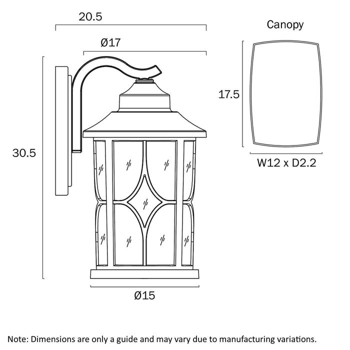 LENORE: Exterior Aluminum Wall Light (available in Black & White, Small & Large)