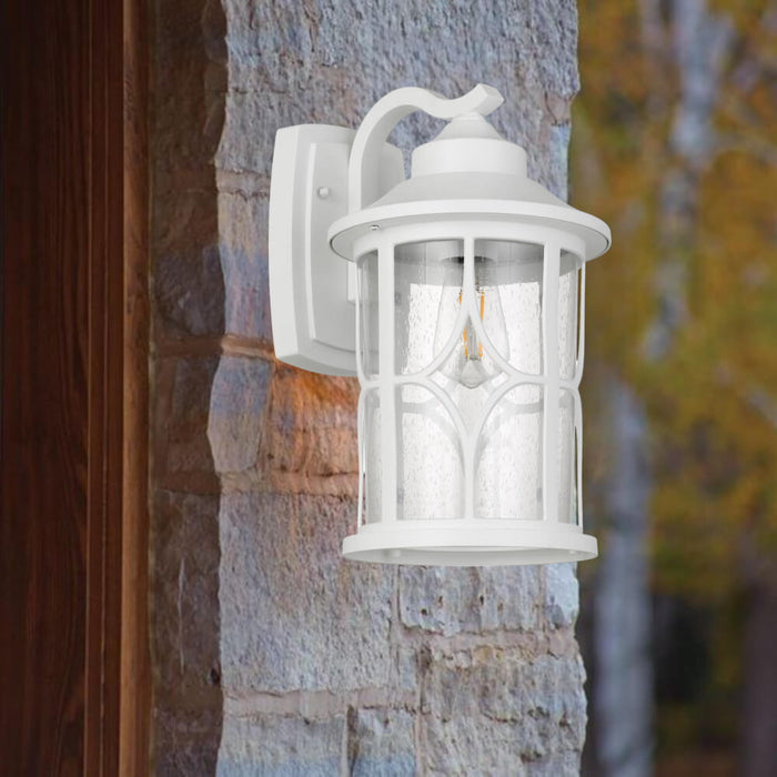 LENORE: Exterior Aluminum Wall Light (available in Black & White, Small & Large)