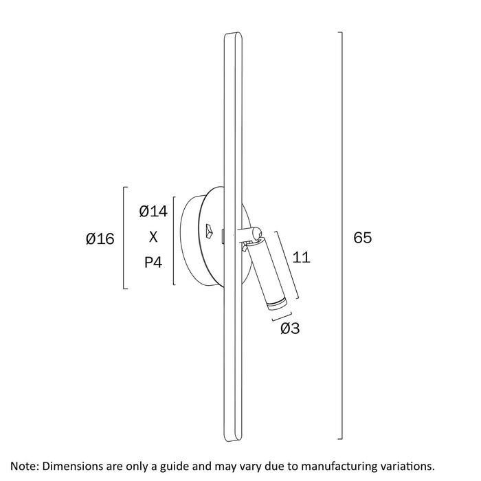 LENOX: Contemporary Style 2 in 1 LED Wall Light (Available in Black & White)