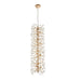 Telbix LERIDA: Vertical 12 Light Crystal Pendant (Available in Gold & Chrome)