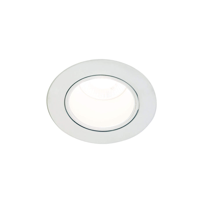 FOCUS.8: White Recessed Tricolour Gimbal LED