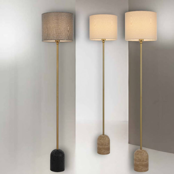 LIVIA: Floor Lamp with Fabric Shade
