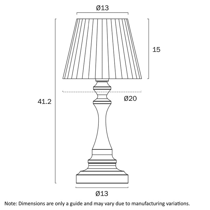 LOREN: Timeless Design Touch Lamp (Available in Nickel & Antique Gold)
