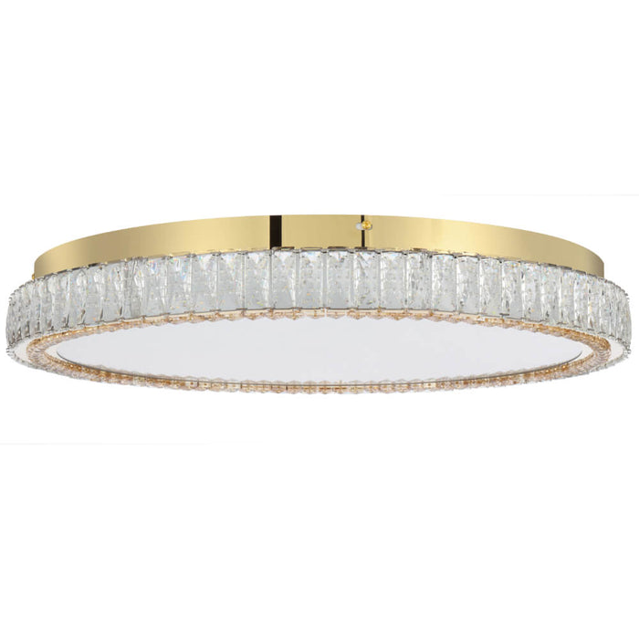 LUCENT: Elegant Gold Crystal LED Oyster Light (Available in 40cm & 60cm)