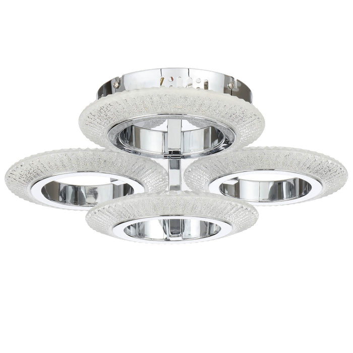 LUNA: Close to Ceiling 3 CCT LED Ring Pendant (Available in 4 Ring, 5 Ring & 7 Ring)