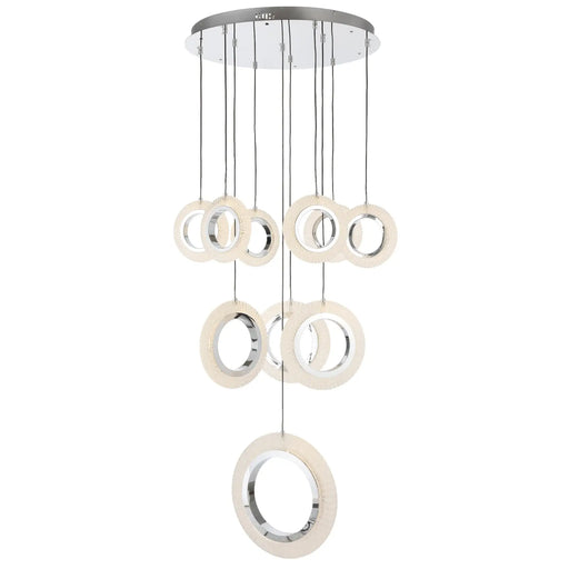 Telbix LUNA: 3CCT LED Ring Pendant Lamp (Available in 5, 7 & 10 Ring)