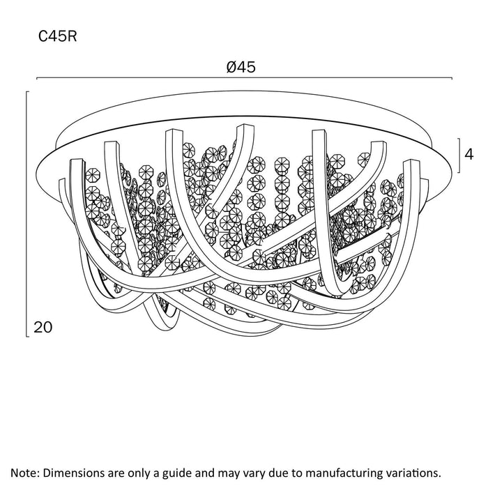 LUXIA: Round Elegant RGB LED Close to Ceiling Pendant Light (Available in 24W, 36W & 44W)