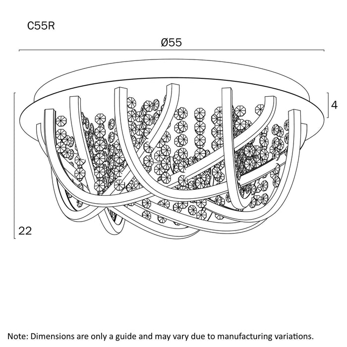 LUXIA: Round Elegant RGB LED Close to Ceiling Pendant Light (Available in 24W, 36W & 44W)