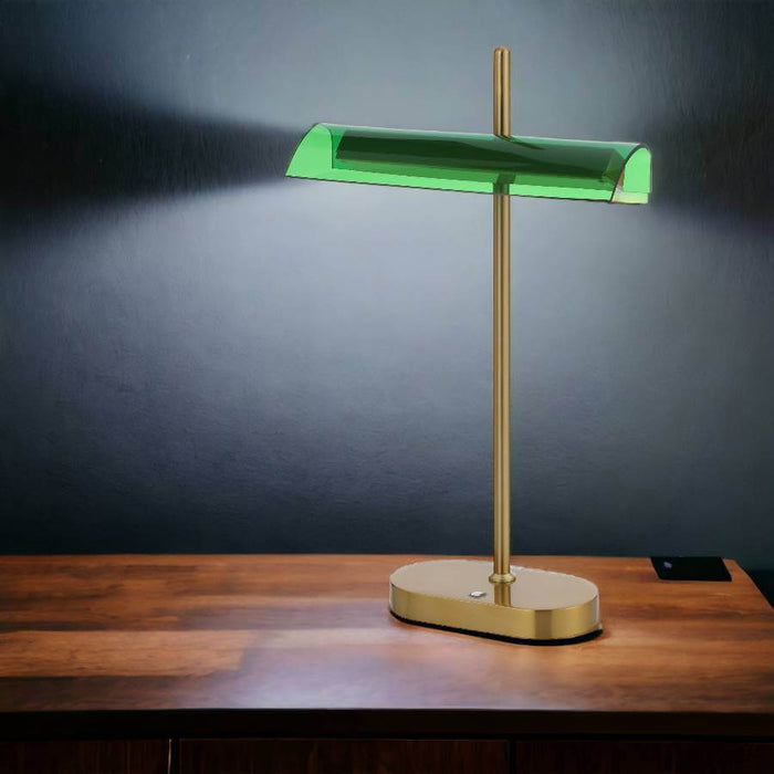 LYMAN: Elegant LED Table Lamp (Available in Antique Gold and Gun Metal)
