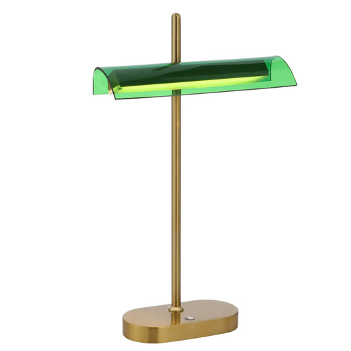 Telbix LYMAN: Elegant LED Table Lamp (Available in Antique Gold and Gun Metal)