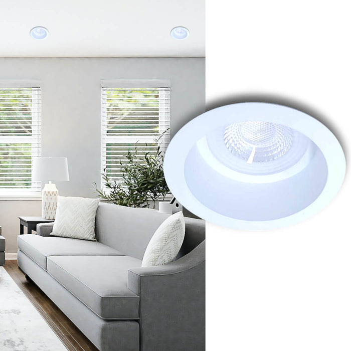 MACRO: 9W 3CCT Recessed LED Downlight (Avail in Black & White)