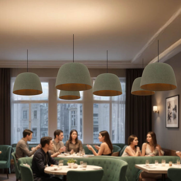 MALIN: Eco-friendly Pendant Light (Available Green, Grey & Black)