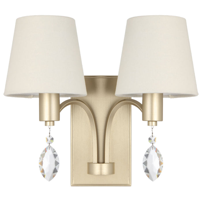 MALVERN: 2 Light Vintage-style Indoor Wall Light