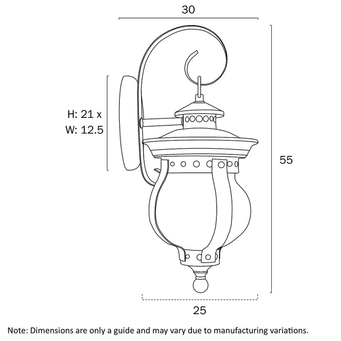 MAMO 25: Exterior Aluminum Wall Bracket (available in Black & White)