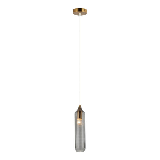 CLA MANGA: Glass Cylinder Interior Pendant Lights (Avail in Clear, Smoke, Green, Blue & Amber)