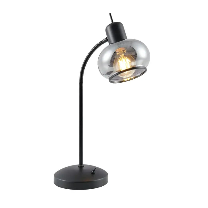 MARBELL: Elegant Glass Table Lamp (Available in Antique Brass & Black)