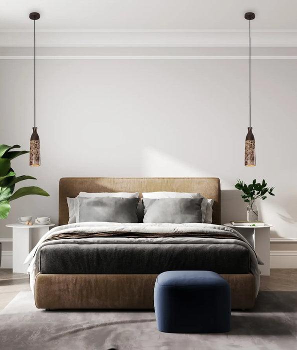 MARMOL: Marble Cylinder Interior Pendant Lights (Available in Brown, Grey, Green & White Marble)