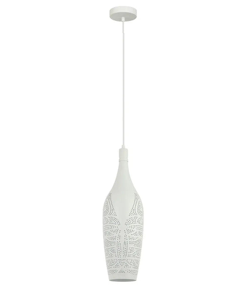 CLA MARRAKESH: Bottle Shaped Bohemian Interior Pendant Light (Available in Black & White)