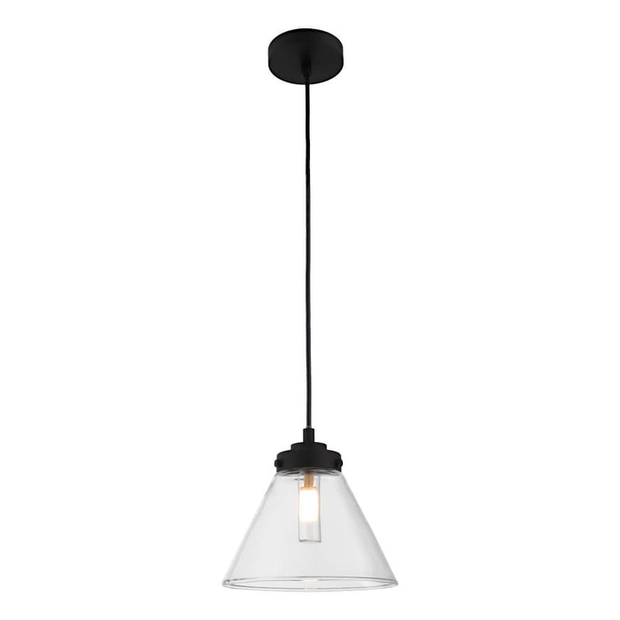MATISSE: 1 Light IP44 Glass Pendant Light (Available in Black, Gold & Polished Nickel)