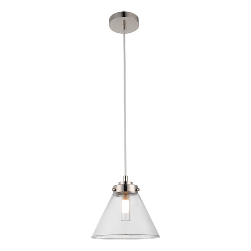Cougar MATISSE: 1 Light IP44 Glass Pendant Light (Available in Black, Gold & Polished Nickel)
