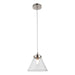 Cougar MATISSE: 1 Light IP44 Glass Pendant Light (Available in Black, Gold & Polished Nickel)