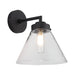 Cougar MATISSE: 1 Light IP44 Wall Light with Clear Glass Diffuser (Available in Black, Gold & Polished Nickel)