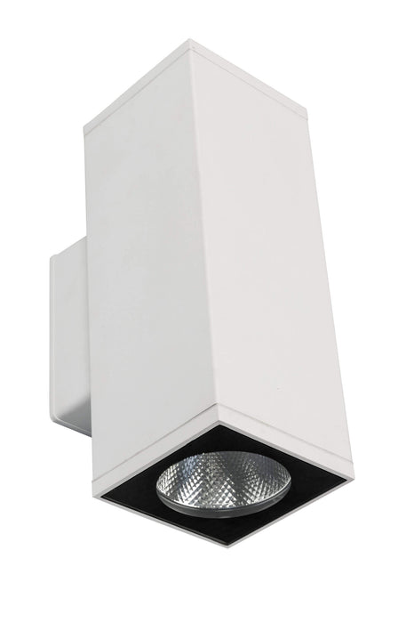 MEDIO-2: 2 Light Up Down IP54 LED Die Cast Aluminium Exterior Wall Light (Available in Black & White)