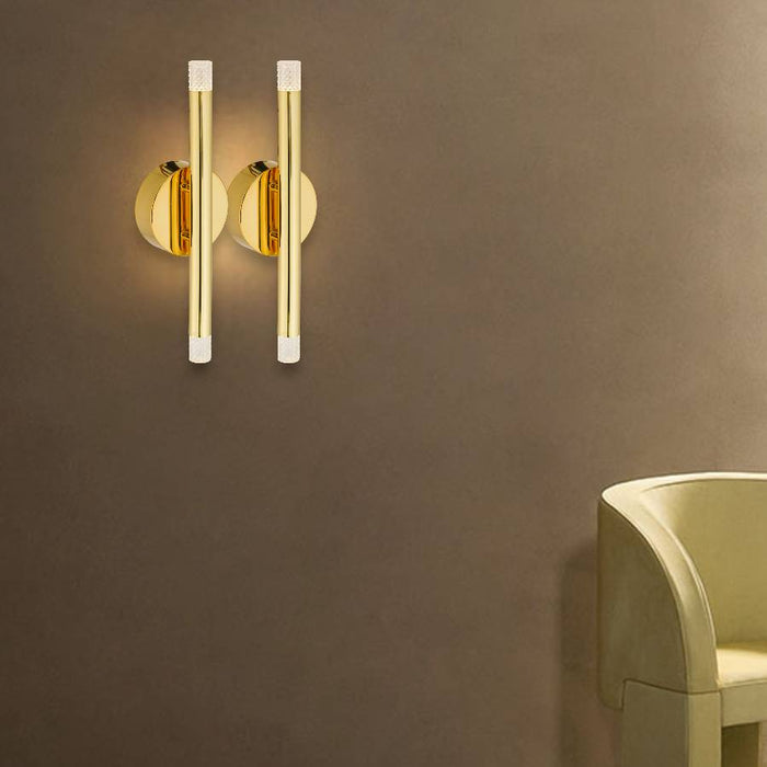 MILAZO: IP54 2 Light LED Wall Light (Available in Chrome and Gold)