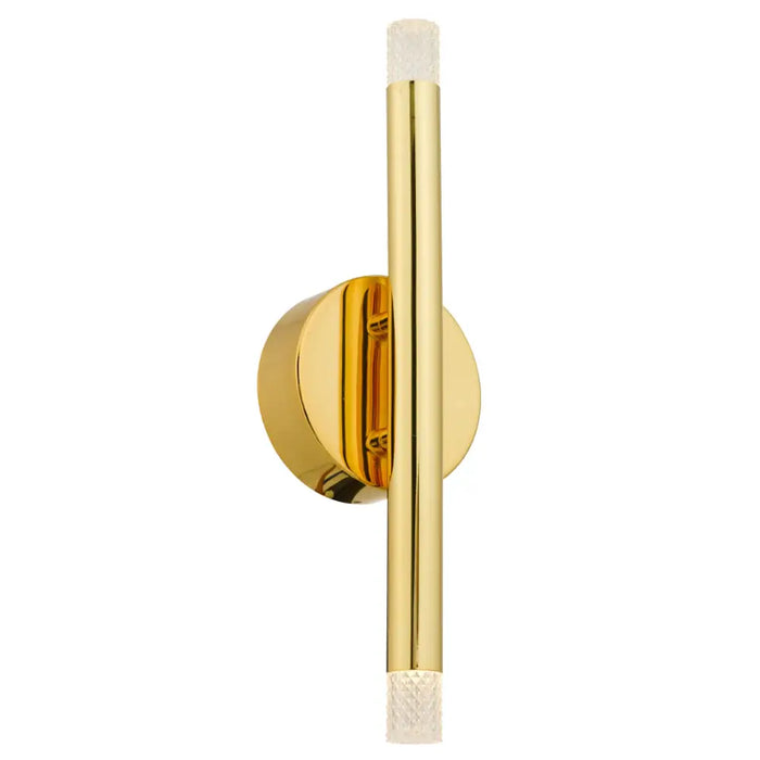 Telbix MILAZO: IP54 2 Light LED Wall Light (Available in Chrome and Gold)