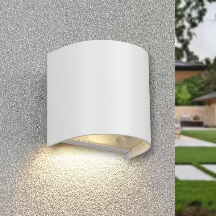 MIRO: IP65 Exterior Wall Light (available in Black, Grey & White)