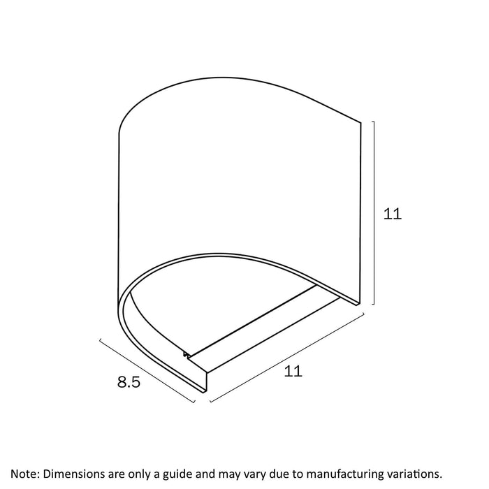 MIRO: IP65 Exterior Wall Light (available in Black, Grey & White)