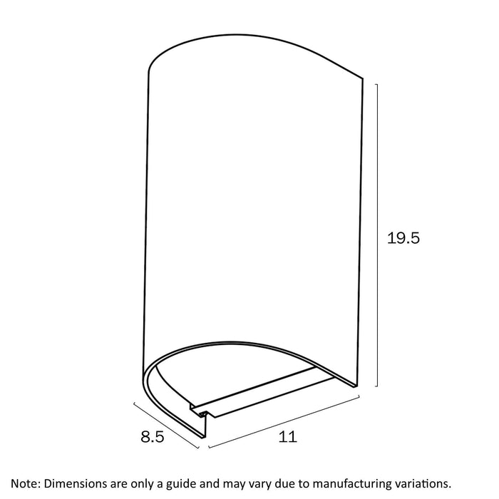 MIRO: Up/Down Exterior Wall Light (available in Black, Grey & White)