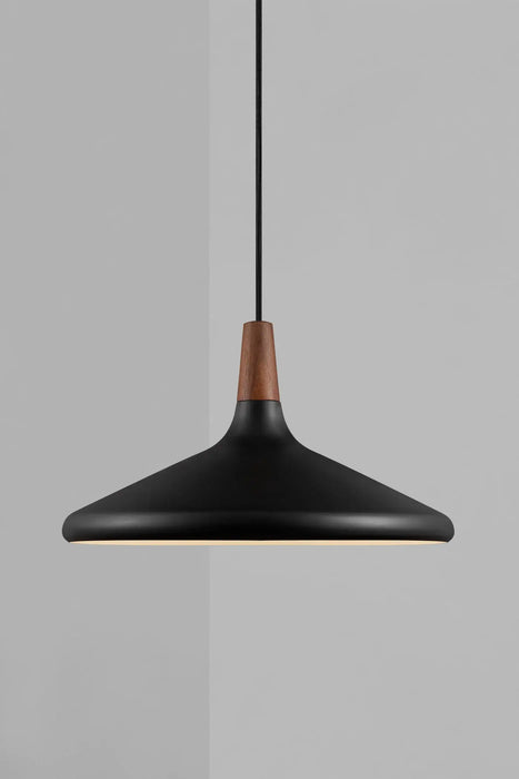 NORI 39cm Metal Pendant Light (avail in Black, White, Copper & Brushed Steel)