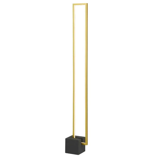 Telbix MODRIC: Modern Rectangular Floor Lamp (Avail in Gold & Grey)