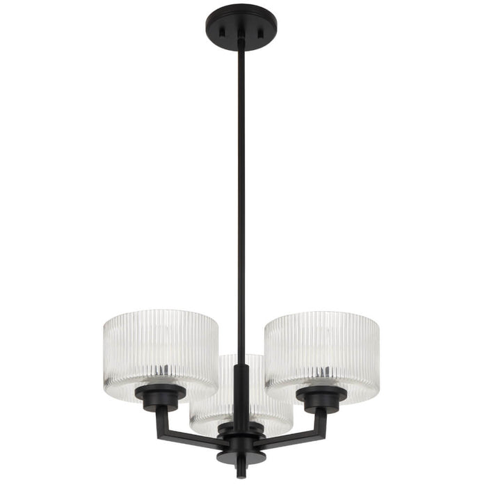 MORENO II: Glass Pendant Light (Available in Black, Antique Gold, and Antique Silver | 3 Light, 5 Light and 8 Light)