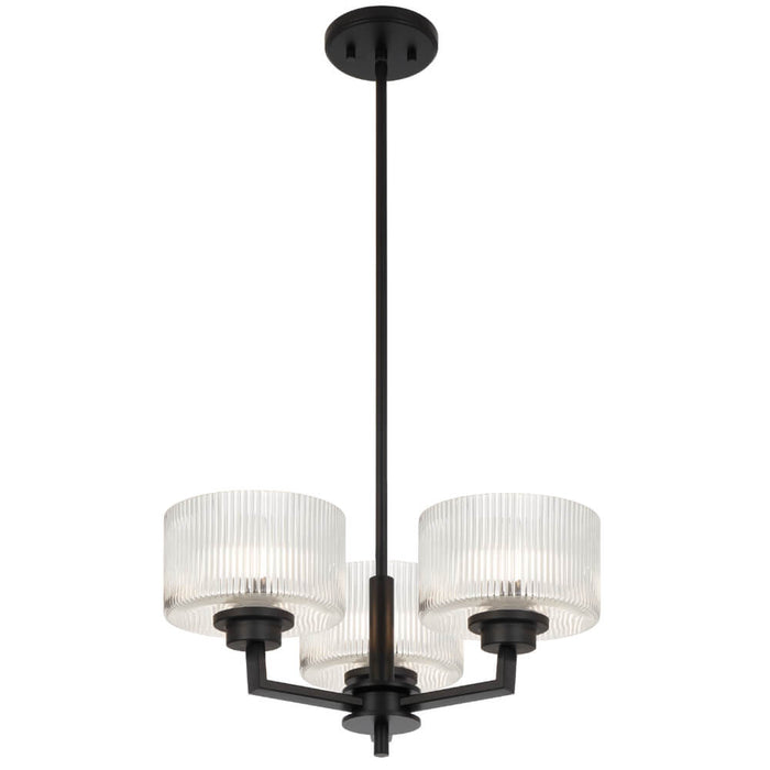 MORENO II: Glass Pendant Light (Available in Black, Antique Gold, and Antique Silver | 3 Light, 5 Light and 8 Light)