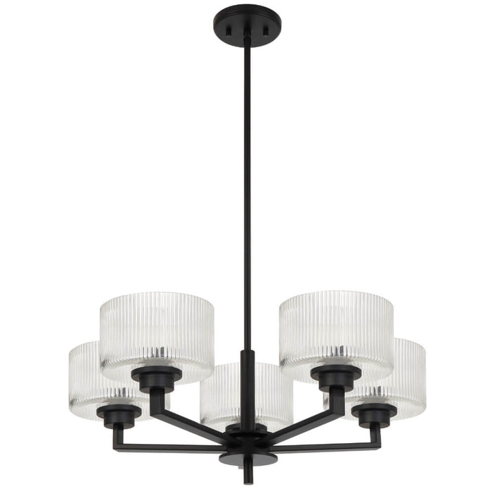 MORENO II: Glass Pendant Light (Available in Black, Antique Gold, and Antique Silver | 3 Light, 5 Light and 8 Light)