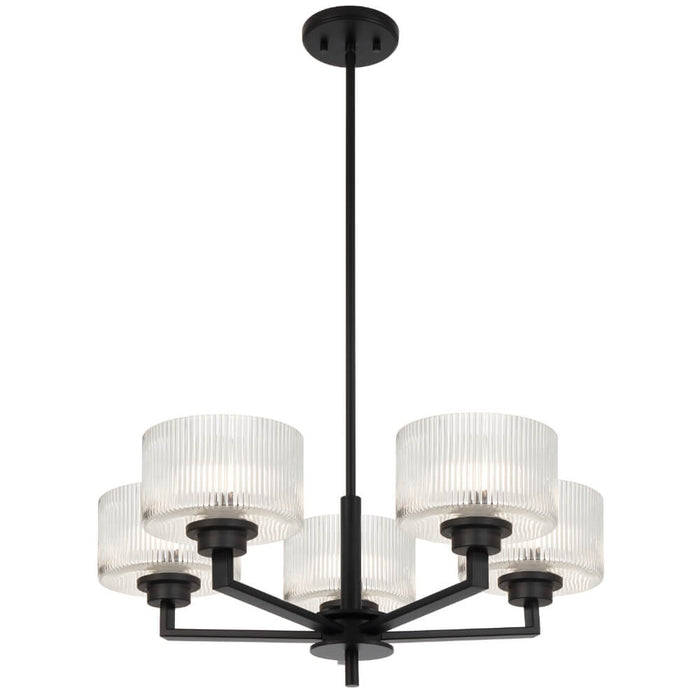 MORENO II: Glass Pendant Light (Available in Black, Antique Gold, and Antique Silver | 3 Light, 5 Light and 8 Light)