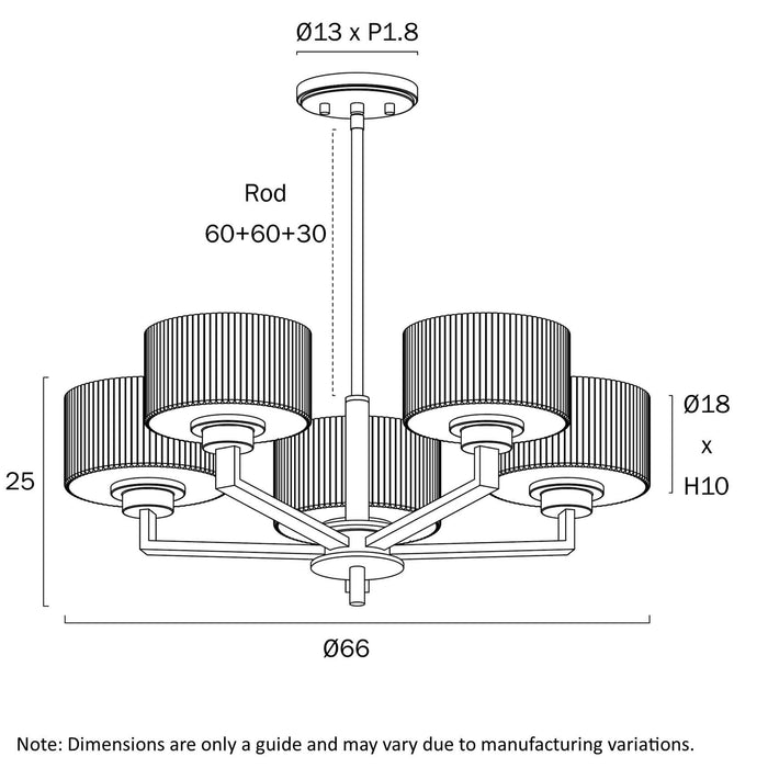 MORENO II: Glass Pendant Light (Available in Black, Antique Gold, and Antique Silver | 3 Light, 5 Light and 8 Light)