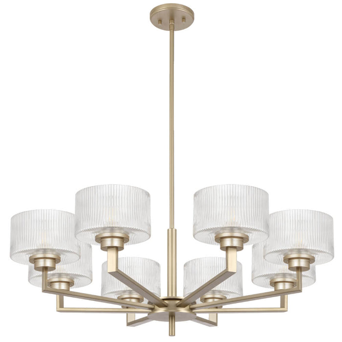 MORENO II: Glass Pendant Light (Available in Black, Antique Gold, and Antique Silver | 3 Light, 5 Light and 8 Light)
