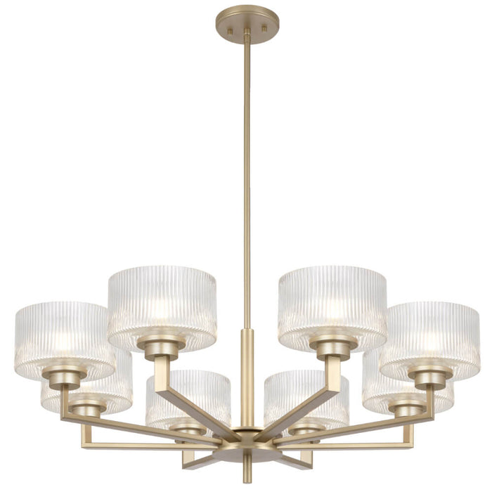 MORENO II: Glass Pendant Light (Available in Black, Antique Gold, and Antique Silver | 3 Light, 5 Light and 8 Light)