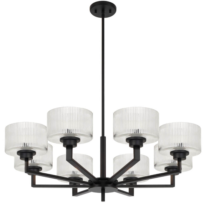 MORENO II: Glass Pendant Light (Available in Black, Antique Gold, and Antique Silver | 3 Light, 5 Light and 8 Light)