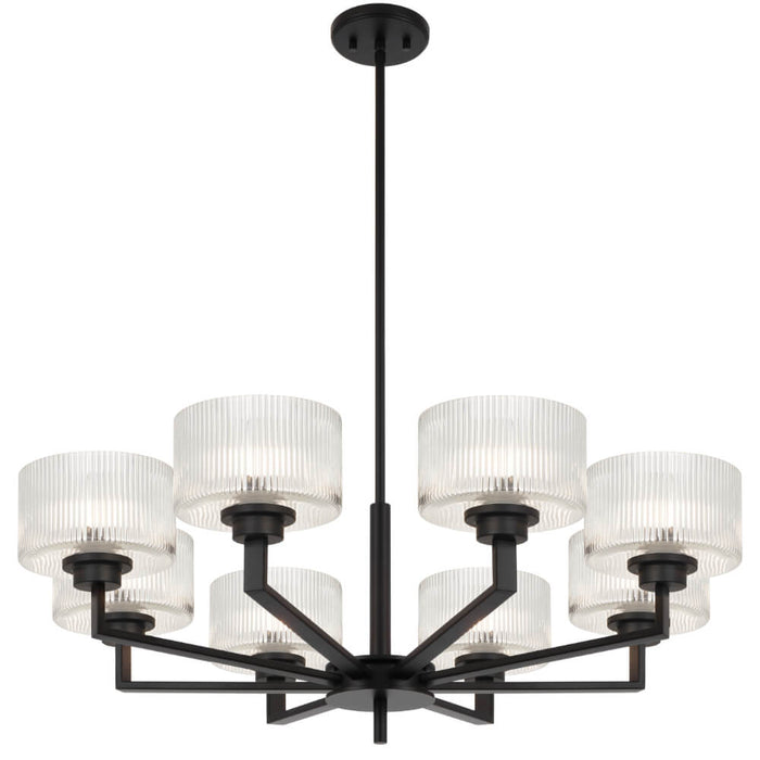 MORENO II: Glass Pendant Light (Available in Black, Antique Gold, and Antique Silver | 3 Light, 5 Light and 8 Light)