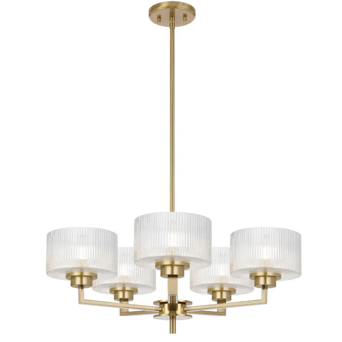 MORENO II: Glass Pendant Light (Available in Black, Antique Gold, and Antique Silver | 3 Light, 5 Light and 8 Light)